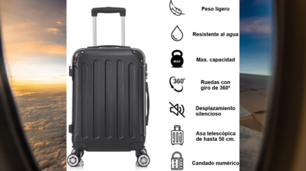 RAYKONG – Mala de viagem cabine ABS 55 x 40 x 20 cm. ESCOLHA AMAZON 2024!!!