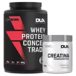 Whey Protein Dux Nutrition 900g + Creatina 300g 100% Pura